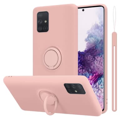Deksel Samsung Galaxy A71 4G Ring Case (rosa)