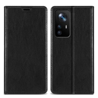 Xiaomi 12T / 12T PRO lommebokdeksel case (svart)