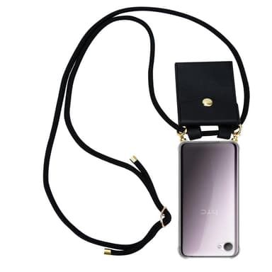 HTC Desire 12 Deksel med Halskjede (svart)
