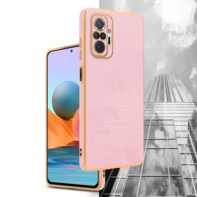 Xiaomi RedMi NOTE 10 PRO silikondeksel case (rosa)
