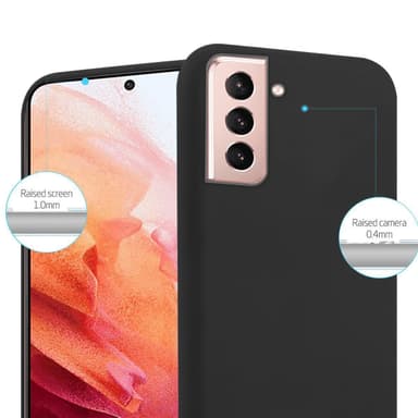 Deksel Samsung Galaxy S21 PLUS Silikon cover (svart)
