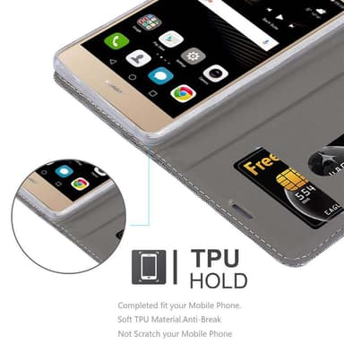 Huawei P8 MAX lommebokdeksel etui (grå)
