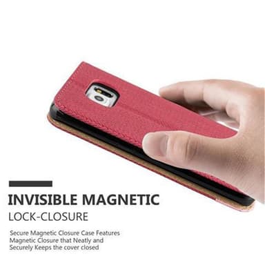 Samsung Galaxy S6 EDGE lommebokdeksel case (rød)