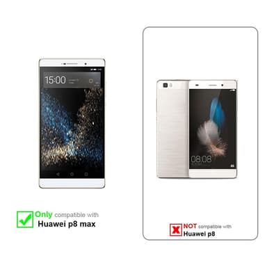 Huawei P8 MAX lommebokdeksel etui (blå)