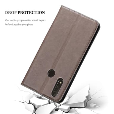 ZTE Blade V10 lommebokdeksel case (brun)