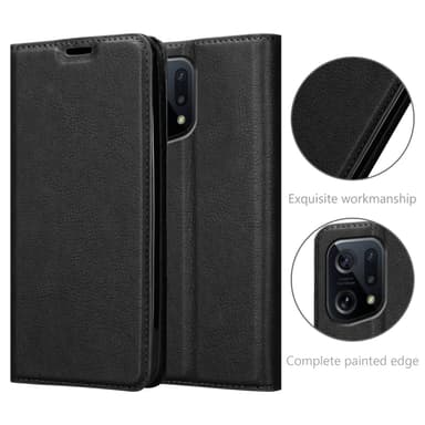 Oppo FIND X5 lommebokdeksel case (svart)