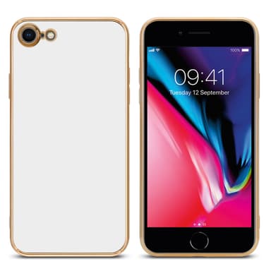 iPhone 7 / 7S / 8 / SE 2020 silikondeksel case (hvit)