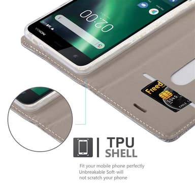 Nokia 2 2017 lommebokdeksel etui (grå)