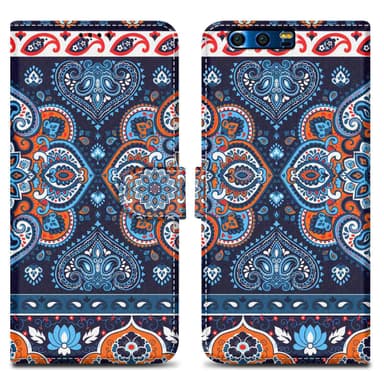 Honor 9 lommebokdeksel etui (blå)