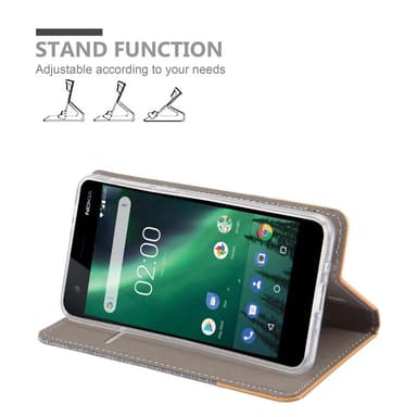 Nokia 2 2017 lommebokdeksel etui (grå)
