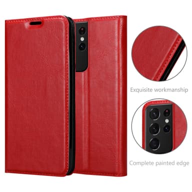 Samsung Galaxy S21 ULTRA lommebokdeksel case (rød)