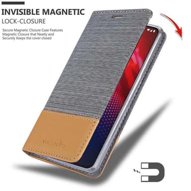 Motorola MOTO Z4 lommebokdeksel etui (grå)