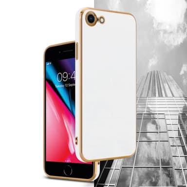 iPhone 7 / 7S / 8 / SE 2020 silikondeksel case (hvit)