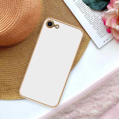 iPhone 7 / 7S / 8 / SE 2020 silikondeksel case (hvit)