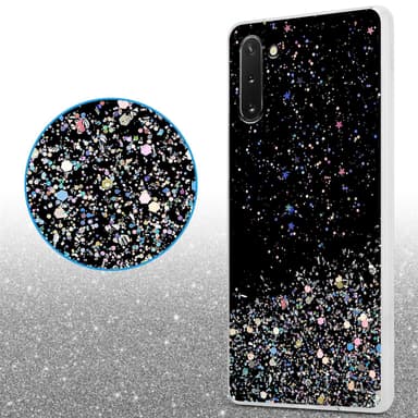 Samsung Galaxy NOTE 10 Silikondeksel Glitter (svart)