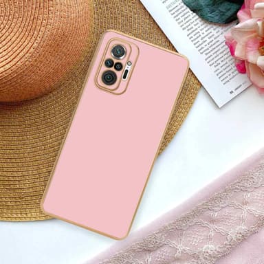 Xiaomi RedMi NOTE 10 PRO silikondeksel case (rosa)