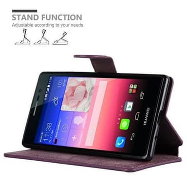 Huawei ASCEND P7 lommebokdeksel etui (rød)