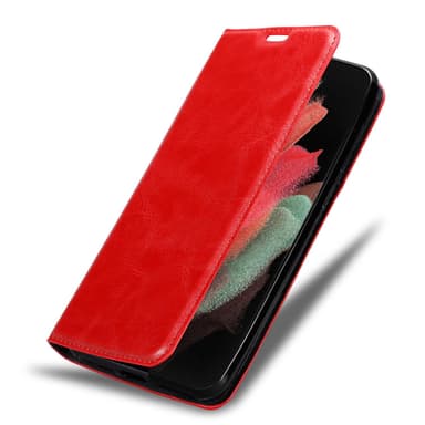 Samsung Galaxy S21 ULTRA lommebokdeksel case (rød)