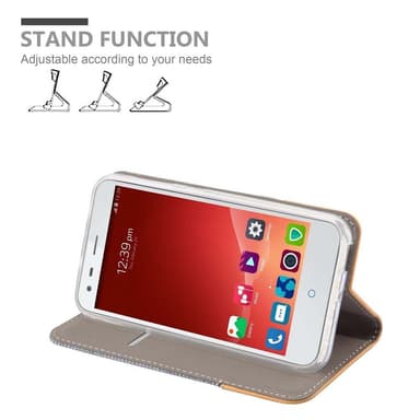ZTE Blade S6 lommebokdeksel etui (grå)