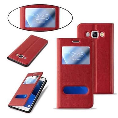 Samsung Galaxy J7 2016 lommebokdeksel cover (rød)