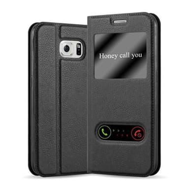 Samsung Galaxy S6 lommebokdeksel cover (svart)