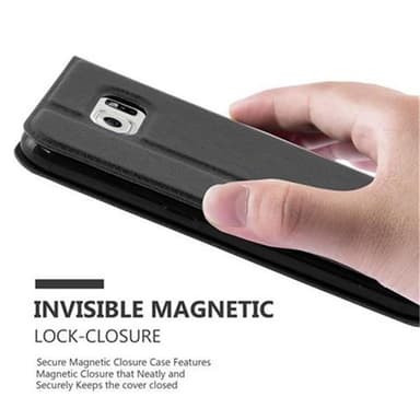Samsung Galaxy S6 lommebokdeksel cover (svart)