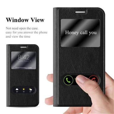 Samsung Galaxy S6 lommebokdeksel cover (svart)