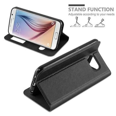 Samsung Galaxy S6 lommebokdeksel cover (svart)