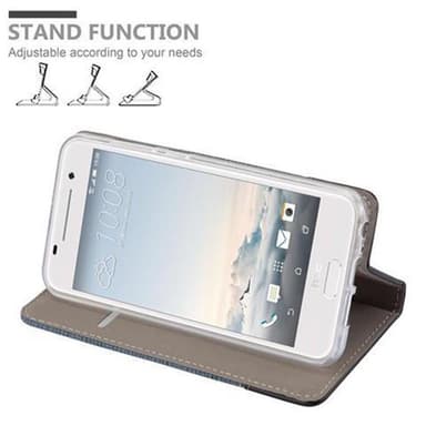 HTC ONE A9 lommebokdeksel etui (blå)