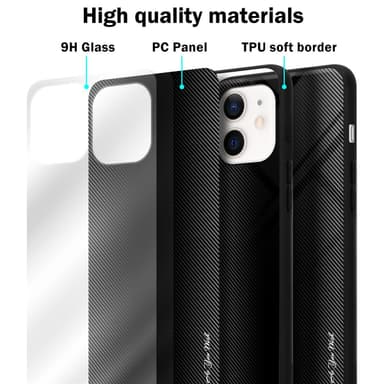 iPhone 12 MINI Deksel Case Cover (svart)