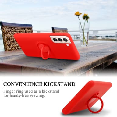 Deksel Samsung Galaxy S24 Ring Case (RØD)