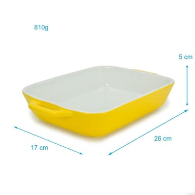 Gryteform Bakeform Porselen 26 x 17 x 5 cm (Gul)