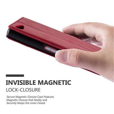 Sony Xperia Z5 COMPACT lommebokdeksel case (rød)