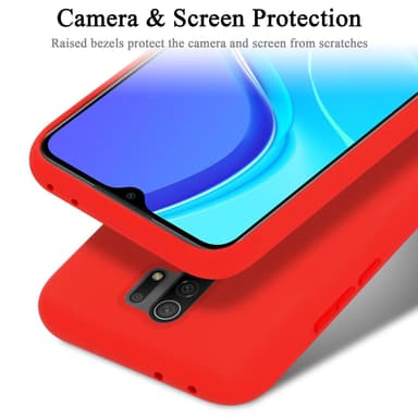 Xiaomi RedMi 9 silikondeksel case (rød)