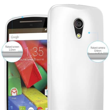 Deksel Motorola MOTO G2 Case Cover (sølv)