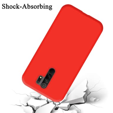 Xiaomi RedMi 9 silikondeksel case (rød)