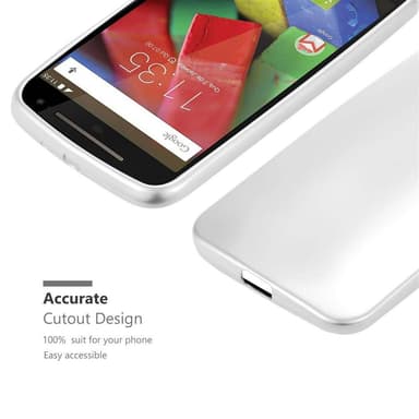 Deksel Motorola MOTO G2 Case Cover (sølv)