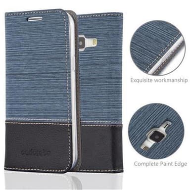 Samsung Galaxy J1 2015 lommebokdeksel etui (blå)