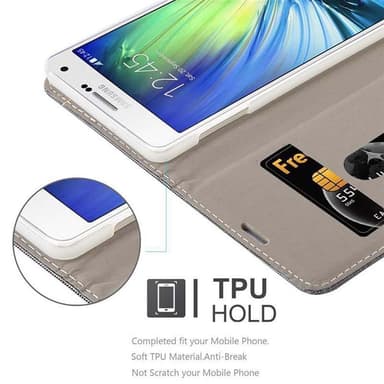 Samsung Galaxy A7 2015 lommebokdeksel etui (grå)
