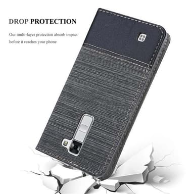 LG K7 2016 lommebokdeksel etui (grå)