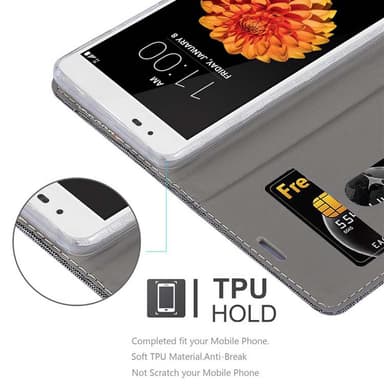 LG K7 2016 lommebokdeksel etui (grå)