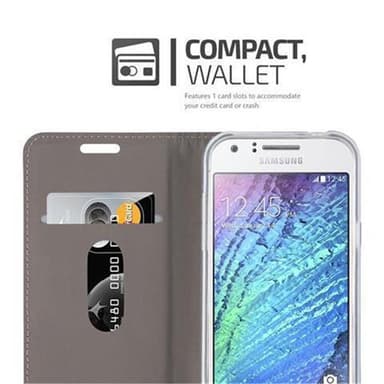 Samsung Galaxy J1 2015 lommebokdeksel etui (blå)