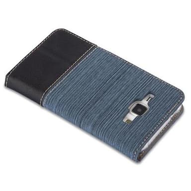 Samsung Galaxy J1 2015 lommebokdeksel etui (blå)