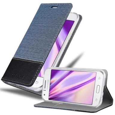 Samsung Galaxy J1 2015 lommebokdeksel etui (blå)