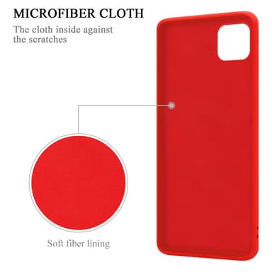 Deksel Samsung Galaxy A22 5G Ring Case (rød)
