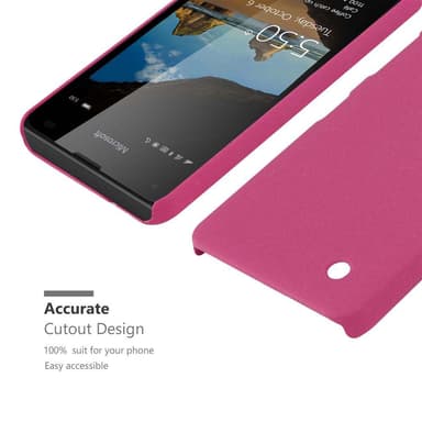 Nokia Lumia 550 Hardt Deksel Cover (rosa)