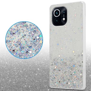 Xiaomi Mi 11 5G Silikondeksel Glitter (Gjennomsiktig)