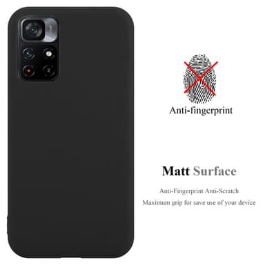 Deksel Xiaomi POCO M4 PRO 5G Silikon cover (svart)