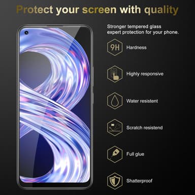 Realme 8 4G / 8 PRO Skjermbeskytter Skärmskydd
