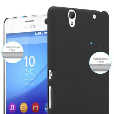 Sony Xperia C4 Hardt Deksel Cover (svart)